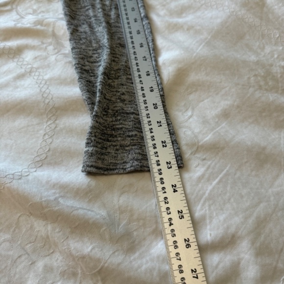 Hello Mello Women's Marled Gray Open Front Long Duster Cardigan Small Pockets - Picture 8 of 10